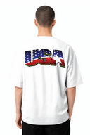 T-shirt Usa Nation White