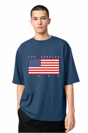 T-shirt Usa Flag White