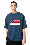 T-shirt Usa Flag Black