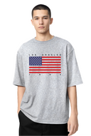 T-shirt Usa Flag Black