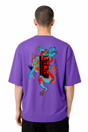 T-shirt Dragon Black Vintage