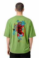 T-shirt Dragon Black Vintage