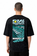 T-shirt Marseille Black Vintage