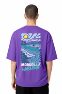 T-shirt Marseille Black Vintage