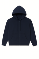 Sweat à Capuche Zippé Zay Navy