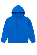 Sweat à Capuche Zippé Zay Royal Blue
