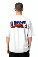 T-shirt Usa Nation White