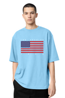 T-shirt Usa Flag White