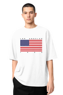 T-shirt Usa Flag White