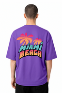 T-shirt Miami Beach Aqua Sea